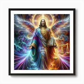 Jesus Angel Art Print