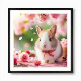 Cute Bunny Art Print