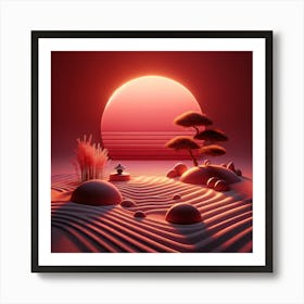 Asian Landscape 4 Art Print