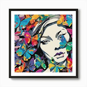 Butterfly Girl Art Print