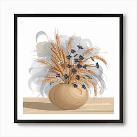 Flower Bouquet In A Vase 1 Art Print