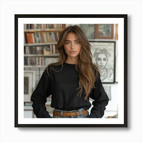 Portrait Of A Young Woman 4 Art Print