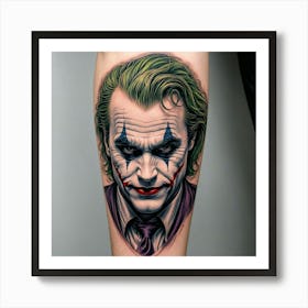 Joker Tattoo 21 Art Print