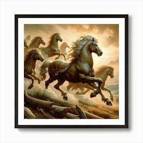 Horses Of The Sun Art Print