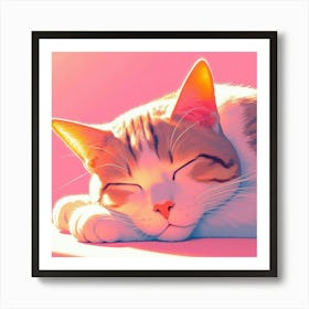 Cat Painting 4 Art Print