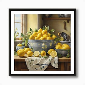 Lemons Kitchen Art Print 0 Art Print