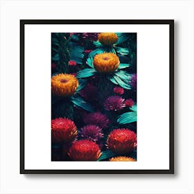 Colorful Flowers 2 Art Print