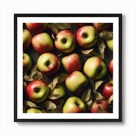 Apples On A Table Art Print