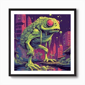 Frog Psychedelic Art Print