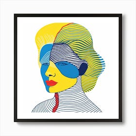 Woman'S Face 143 Art Print