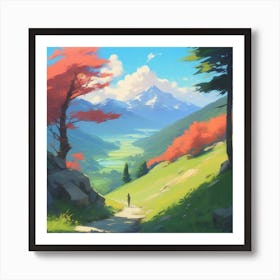 Landscape Painting 125 Art Print