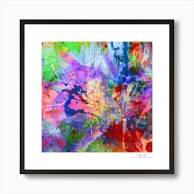 Contemporary art, modern art, mixing colors together, hope, renewal, strength, activity, vitality. American style.86 Art Print