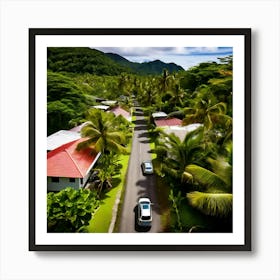 Plant Community Vegetation Window Car Holiday Maker Drone District Tour Tourism Rural Walk Art Print