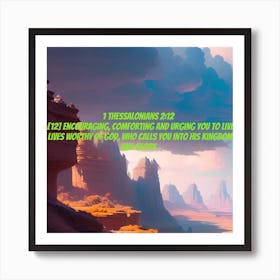 1 thessalonians 2 : 12 Art Print