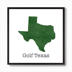 Golf Texas Art Print