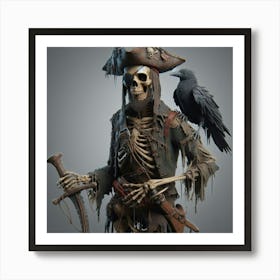 Pirate Skeleton 7 Art Print