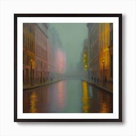 City At Night Art Print