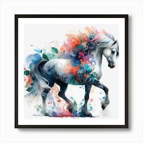 Colorful Horse Art Print