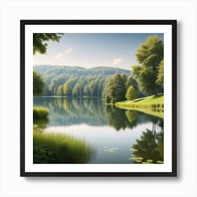 Lake - Lake Stock Videos & Royalty-Free Footage 2 Art Print