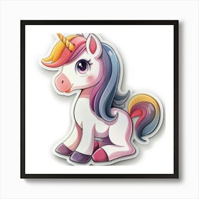 Unicorn Sticker 84 Art Print