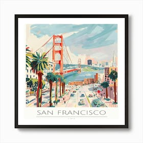 San Francisco Golden Gate Bridge Art Print