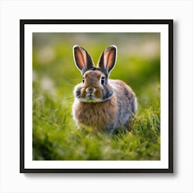 Rabbit In The Grass 1 Art Print