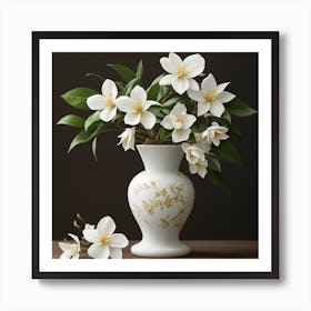 Jasmine In A Vase Art Print