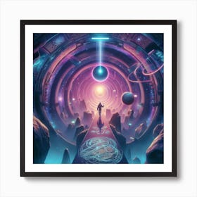 Space Portal 1 Art Print