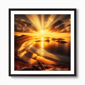 Sun and sea 1 Art Print