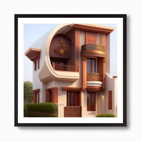 House Design In India Art Print