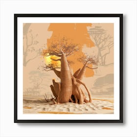 Baobab Tree 9 Art Print