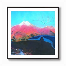 'Moon Lake' Art Print