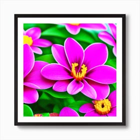 Purple Flowers Photo Art Print