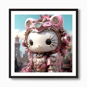 Hello Kitty Steampunk 12 Art Print