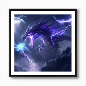 Lightning Dragon 5 Art Print