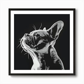 French Bulldog Silhouette Art Print