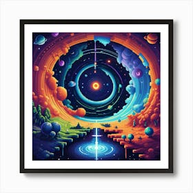 Psychedelic Universe Art Print