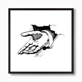 Hand Reaching Out Art Print