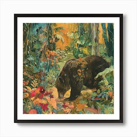 Bear In The Forest 4 Art Print