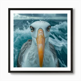 Portrait Of A Seagull Art Print