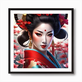 Geisha 158 Art Print