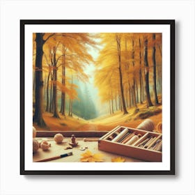 Autumn forest 1 Art Print