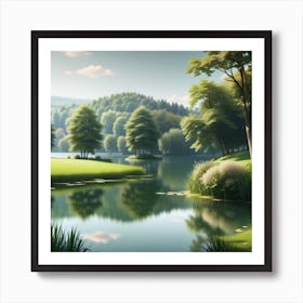 Landscape Painting 224 Art Print