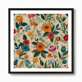 Floral Pattern Art Print