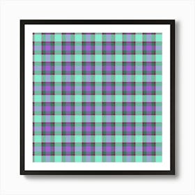 Plaid Fabric 109 Art Print