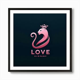 Love Logo Vector Illustration Art Print