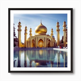 Golden Mosque Art Print