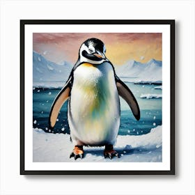 Penguin painting Art Print