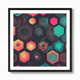 Abstract Geometric Pattern 1 Art Print