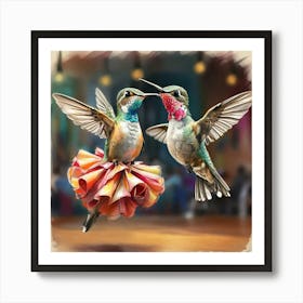 Hummingbirds 9 Art Print